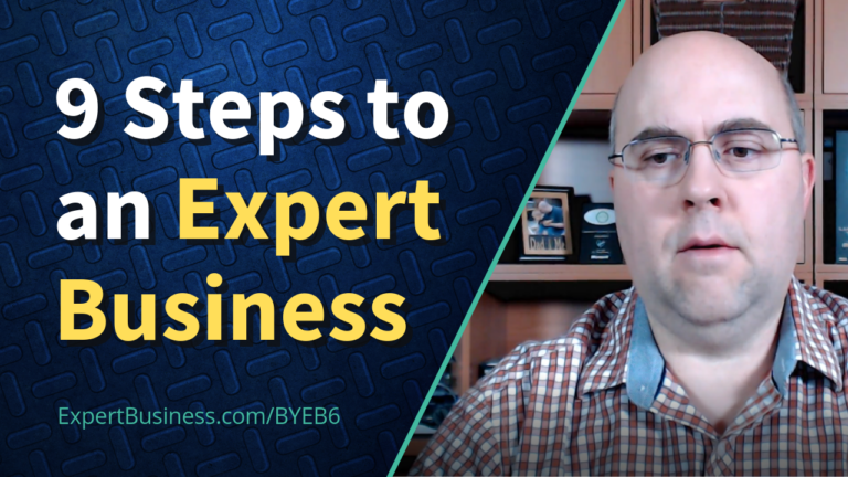 The 9-steps to building your own expert business…