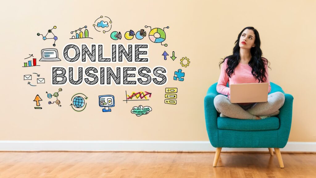 Image that says Online Business