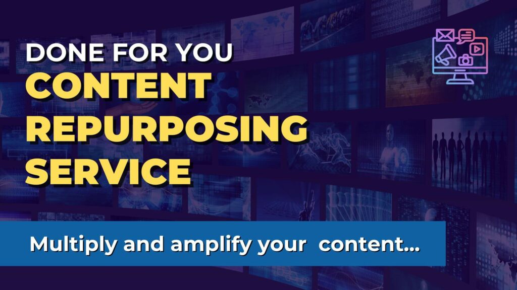 Images that says content repurposing service